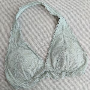 Gilly Hicks halter lace bralette mint size S